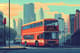 Double-Decker Bus Pixel Artwork - Retro Pixel Art Vehicle Illustrations for Digital Creators and Game Designers 1