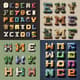 Pixel Art Alphabet Letter Set - Retro Pixel Typography for Creative Pixel Art Projects and Game Design 3