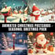Animated Christmas Postcards Seasonal Greetings Pack - Festive Video Templates for Holiday Campaigns and Social Sharing 2025 4