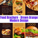 Food Brochure Brown Orange Modern Design - Sleek Marketing Template for Food Brands and Promotions 4