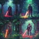 Warrior with Glowing Sword Pixel Art - Vibrant Pixel Characters for Game Designers and Digital Creators 4