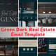 Green Dark Real Estate Email Template - Sleek Commercial Email Design for Real Estate Professionals and Agencies 1