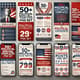 50+ Political Social Templates - PSD Set - Versatile Multi-Platform Ads for Campaigns and Advocacy 5