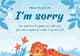 Typography Style Modern Sorry Card - Elegant Apology Greeting for Sincere Personal and Professional Messages 3