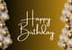 Gold Luxe Happy Birthday Design - Elegant Birthday Invitation for Stylish Celebrations and Event Hosts 1