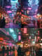 Gritty Spaceport Under Neon Lights - Cyberpunk Art - Immersive Sci-Fi Spaceport Scene for Designers and Creators 1