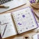 Project Pulse Cream & Purple Illustrated Planner - Elegant Academic Study Organizer for Students and Educators 4