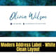 Modern Address Label - White Clean Layout - Sleek Shipping & Retail Label Templates for Professional Branding 4