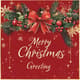 Red Gold Merry Christmas Greeting - Elegant Festive Holiday Card Design for Warm Seasonal Wishes 6
