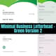 Minimal Business Letterhead Green Version 2 - Clean Corporate Identity Templates for Professional Office Branding 5