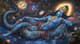 Vishnu Reclining - Cosmic Dreamer - Mythological Fantasy Digital Art for Immersive Visual Storytelling and Creative Projects 5