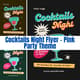 Cocktails Night Flyer - Pink Party Theme - Stylish Marketing Flyer Template for Vibrant Event Promotions 3