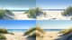 Sandy Beach with Dunes - Serene Seascape Landscape Art for Relaxing Spaces and Creative Projects 4