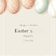 Beige Modern Easter Egg Hunt Invite - Elegant Spring Celebration Invitation for Personal and Event Use 1