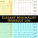 Elegant Minimalist Workout Log - Clean and Functional Fitness Planner for Personal and Professional Use 3