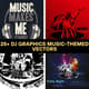 25+ DJ Graphics Music-Themed Vectors - Dynamic Vector Art for DJs, Music Creators & Event Designers 3