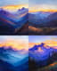 Mountain Range Oil - Classic Oil Painting for Timeless Artistic Expression and Elegant Home Decor 3