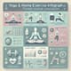 Yoga & Home Exercise Infographic - Fitness Routine Visualization for Wellness and Active Lifestyles 4