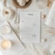 White Rituals Daily Self Care Routine Log - Minimalist Wellness Planner for Personal Growth and Mindful Living 1