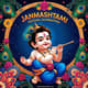 10 Janmashtami Festival Posters - Divine Krishna PSD Templates - Vibrant Spiritual Marketing Banners for Festive Campaigns and Cultural Promotions 1