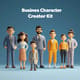 Business Character Creator Kit - Versatile 3D Template for Professional Branding and Marketing Visuals 6