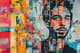 Man Collage Portrait with Street Art Elements - Urban Mixed Media Portrait Art for Contemporary Creatives and Visual Storytellers 6