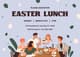 Easter Lunch Invitation Landscape - Elegant Spring-themed Invitation for Festive Gatherings and Personal Celebrations 3