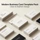 Modern Business Card Template Pack - Clean and Stylish Design for Professional Branding and Effortless Customization 4