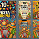 10 Festa Junina Flyer Templates - Vibrant Multi-Channel Social Media Ads for Festive Branding and Event Promotion 1