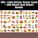 180+ Food Variety Vector Icons - Diverse Culinary Clipart Bundle for Creative Projects and Brand Design 3