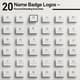20 Name Badge Logos - Personal Branding Essentials - Sleek, Professional Logo Templates for Visionary Entrepreneurs and Creative Brands 3