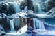 Ice Waterfall Majesty - Serene Winter Landscape Art for Tranquil Spaces and Creative Decor 5