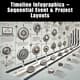 Timeline Infographics - Sequential Event & Project Layouts - Dynamic Visual Timelines for Clear Project Storytelling and Event Planning 1