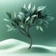 Stylized Green Tree Render - Artistic 3D Model for Designers and Visual Creators 6