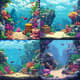 Retro Underwater Level with Coral - Immersive Retro Pixel Art Scene for Game Developers and Creative Projects 2025 4