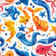 25 Underwater Paradise Patterns - Vibrant Aqua Marine Textures for Designers and Creatives 5