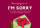 Simplistic Floral Minimal Sorry Card - Elegant Apology Greetings for Thoughtful Personal and Professional Use 4