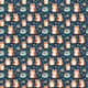Chibi Hamster Haven Patterns - Playful Anime-Inspired Digital Patterns for Creative Projects and Printables 1