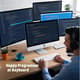 Happy Programmer At Keyboard - Cinematic Business & Technology Stock Video for Professional Content Creators 4