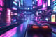 Cyberpunk Space Colony Digital Illustration - Futuristic Sci-Fi Art for Creative Designers and Visionary Projects 6