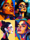 Vector Art Style Digital Portrait of a Woman - Elegant Digital Portrait for Creative Projects and Personal Branding 4