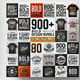900+ Bold T-Shirt Design Bundle - Editable Vector Collection for Designers and Apparel Creators 5