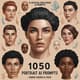 1050 Portrait AI Prompts - Human Figures & Faces - Creative AI Art Prompts for Portrait Artists and Digital Creators 5