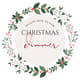 Christmas Dinner Party Invitation Square - Festive Holiday Greeting Card Template for Elegant Seasonal Celebrations 6