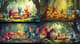 Critter Carnival Magical Menagerie - Vibrant Cartoony Fantasy Art for Creative and Entertainment Projects 4