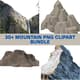 30+ Mountain PNG Clipart Bundle - Versatile Nature and Landscape Illustrations for Creative Projects 3