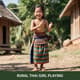 Rural Thai Girl Playing - Cinematic Lifestyle Stock Video for Family & Creative Storytelling 5