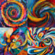 Kinetic Abstract - Swirling Vibrant Lines - Dynamic Kinetic Abstraction Art for Creative Designers and Modern Spaces 3