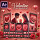 Valentine Story Bundle AE - Animated Social Media Templates for Engaging Romantic Content Creators 3