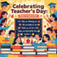 10 Teacher's Day Posters - Respect & Tribute PSD Templates - Elegant Educational Celebration Banners for Schools and Educators 5